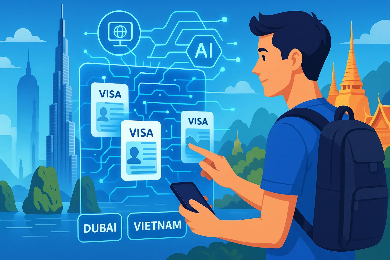 Preserving Change within a Borderless World — AI Enhances the Travel Convenience with eVisa Services for Dubai, Vietnam and Thailand