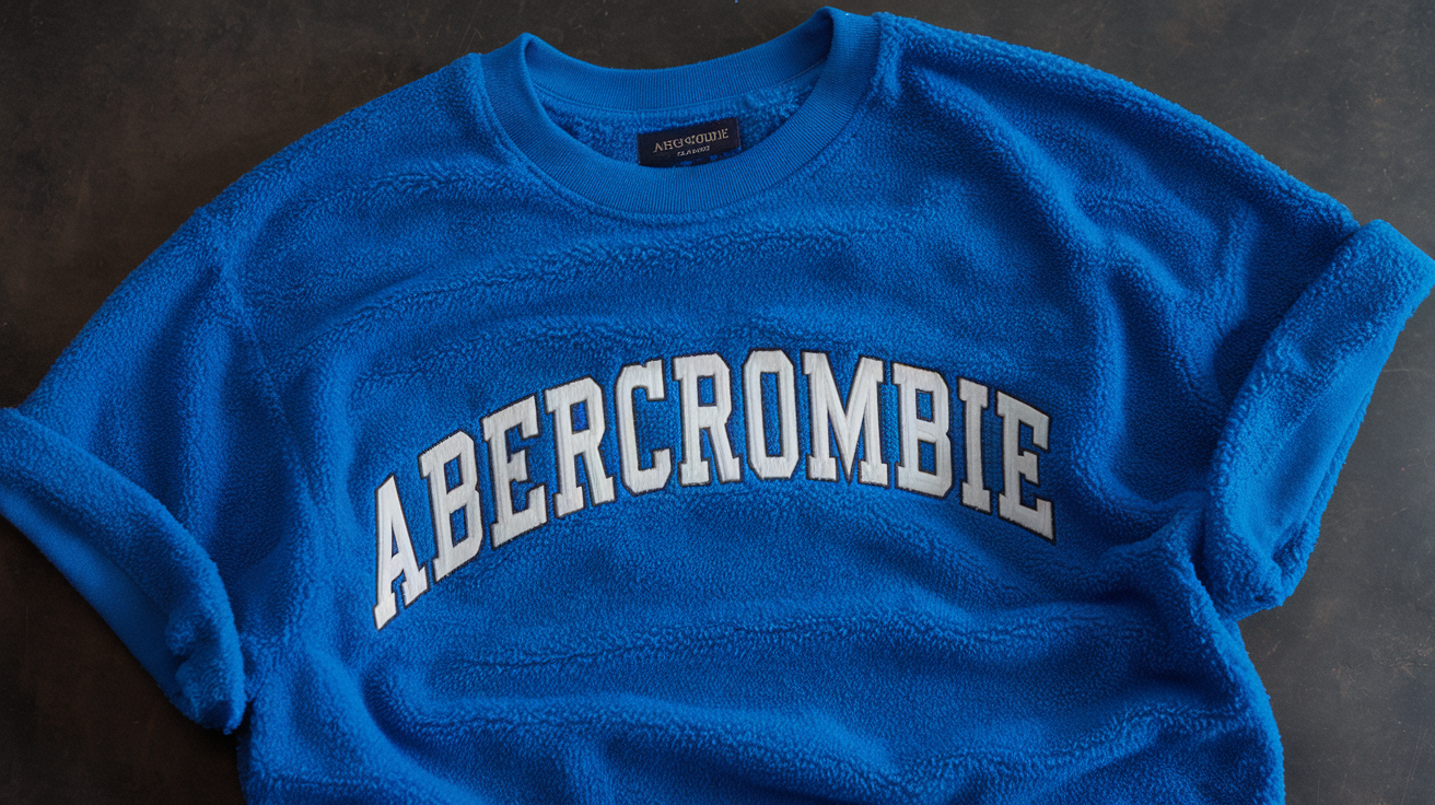 Abercrombie Fuzzy Blue Short Shirt Top