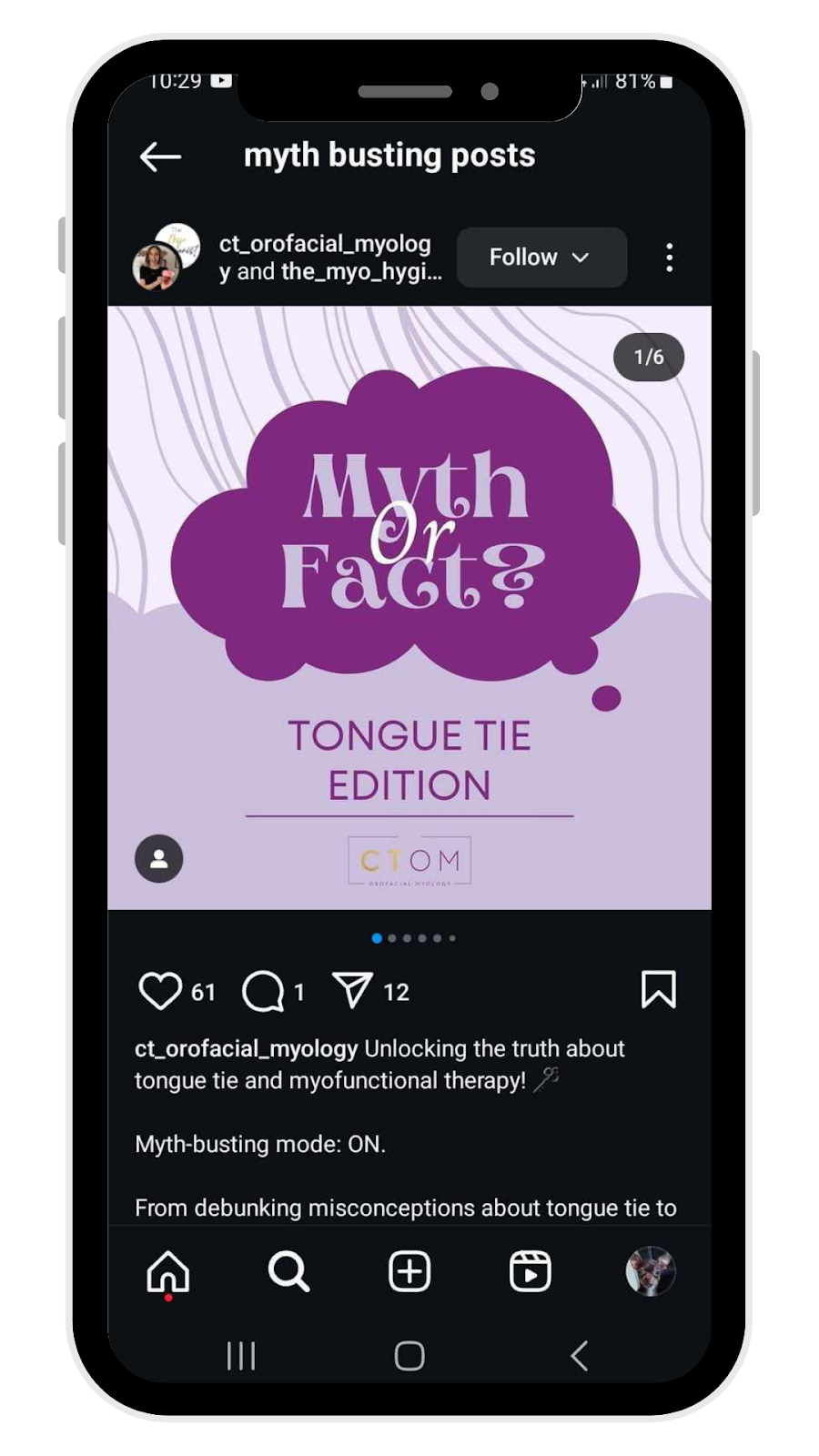 Instagram Post Ideas - Myth Busting Posts 