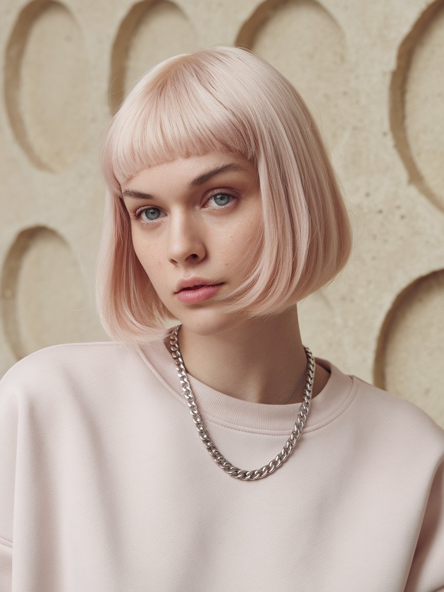 9. Light Pink Bob