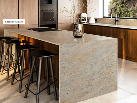 Kashmir cream granite on countertop