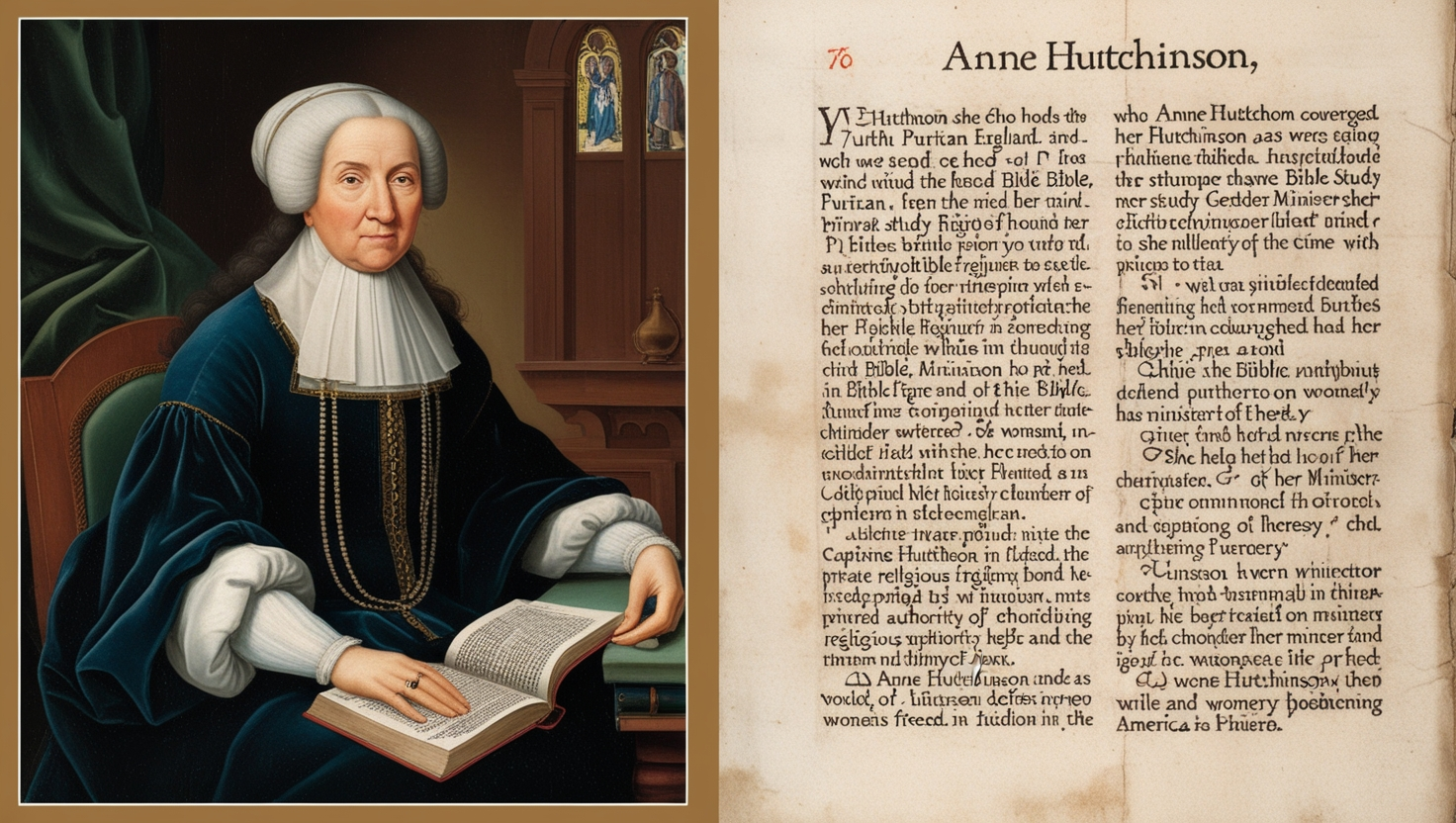 Anne Hutchinson Coherently Challenged the Male Figure