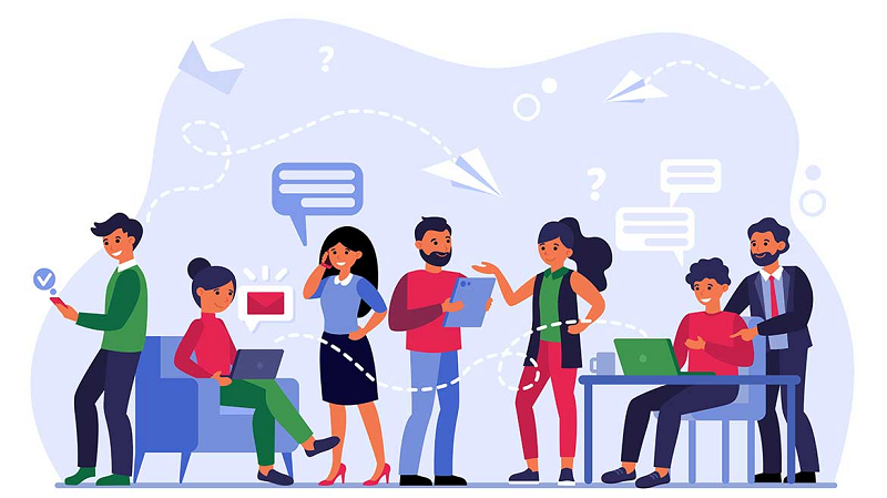 Hình ảnh minh họa kỹ năng giao tiếp được ứng dụng hàng ngày (Ảnh Internet)