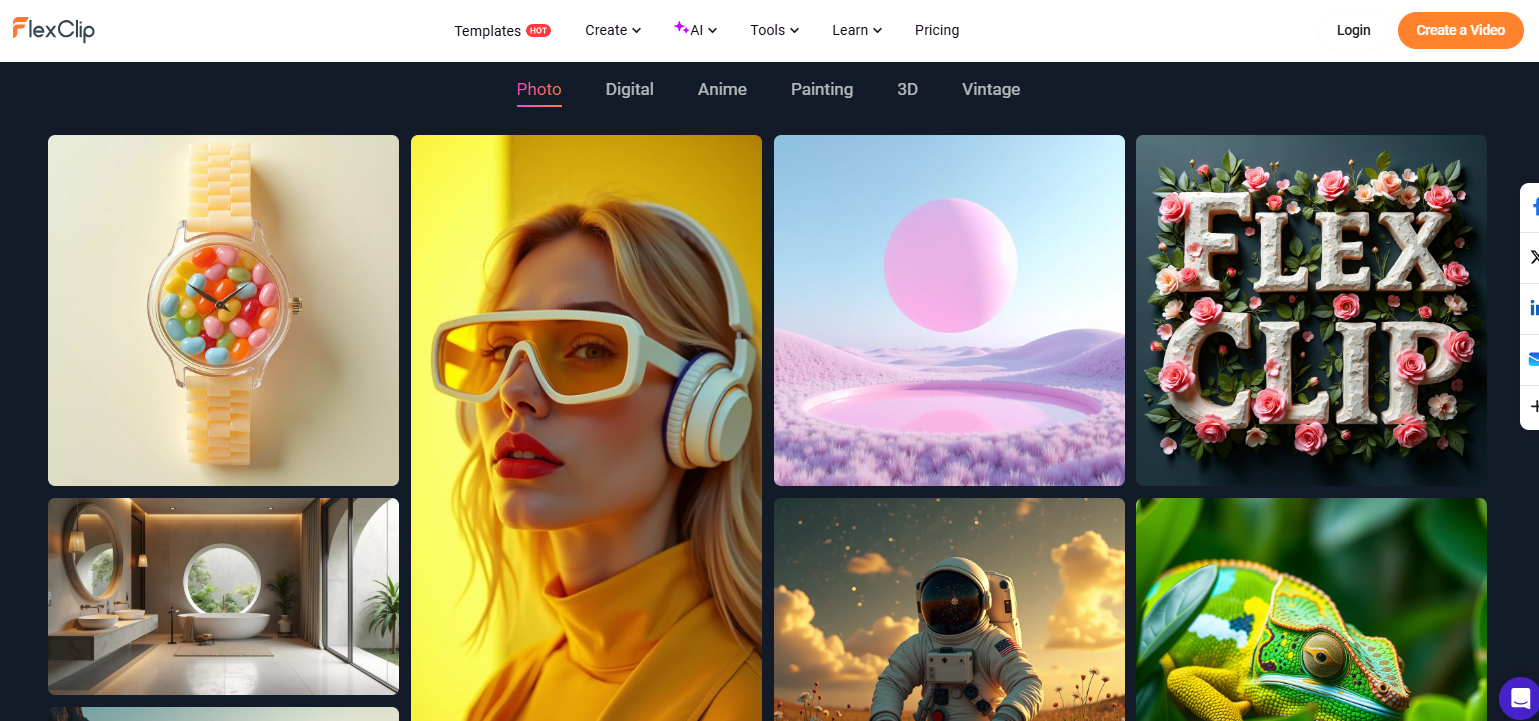 FlexClip AI Image Generator 