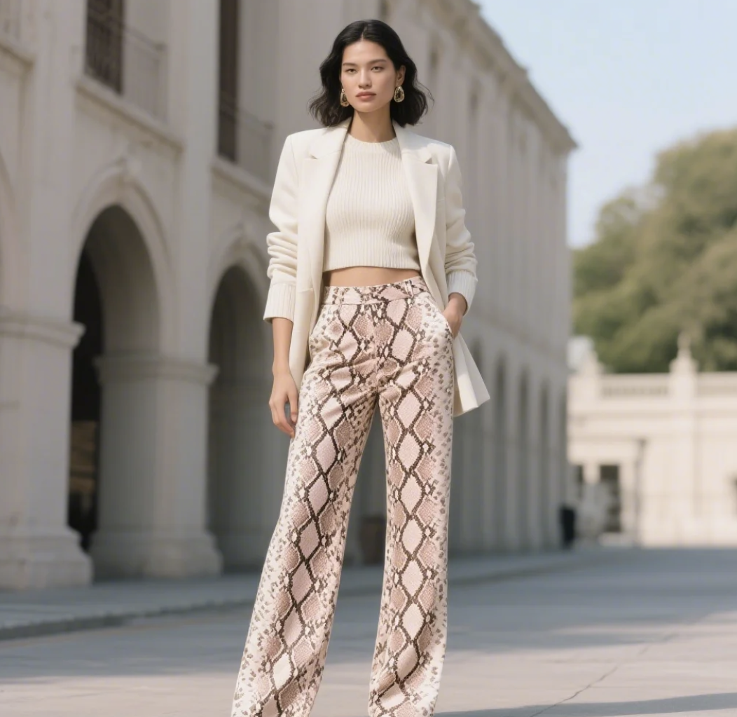 Snake Print Pants