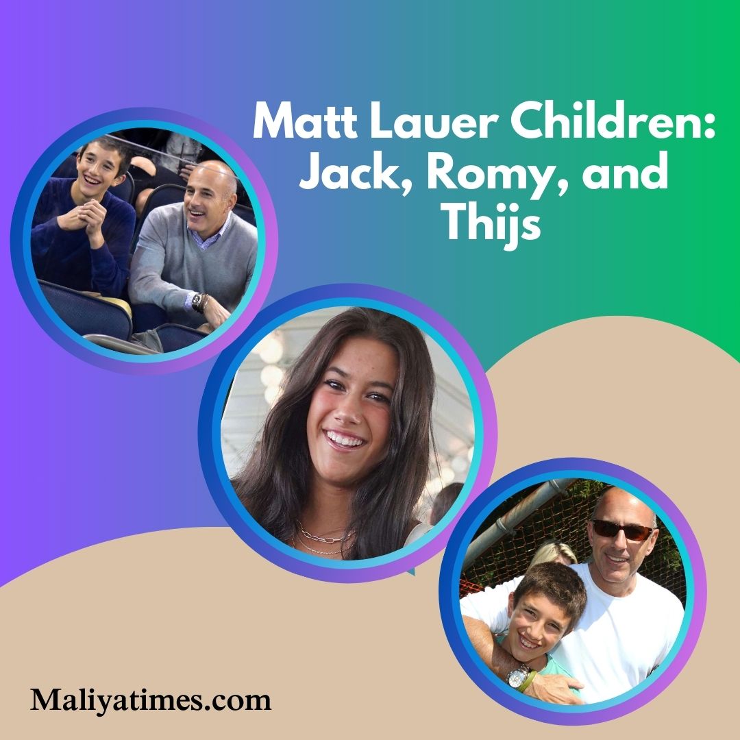 Matt Lauer Children Jack, Romy, and Thijs