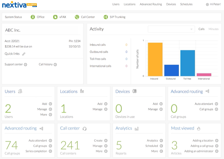 Nextiva remote phone service