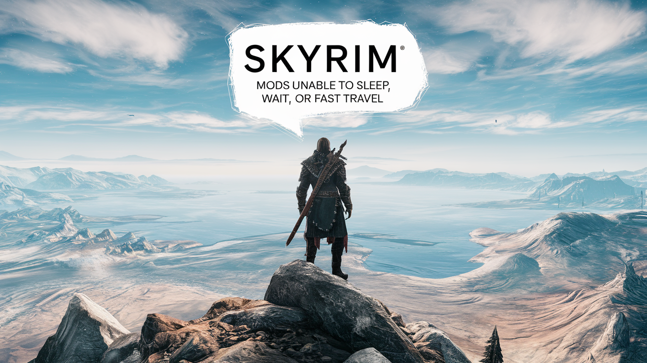 Skyrim mods unable to sleep wait or fast travel