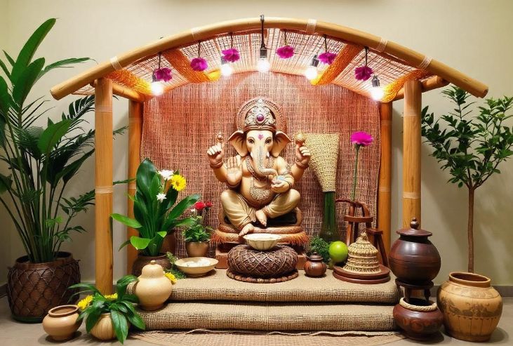 creative ganpati decoration