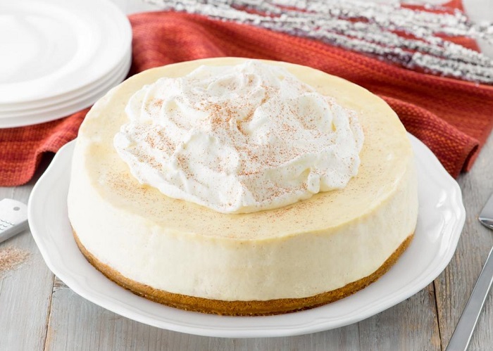 eggnog cheesecake