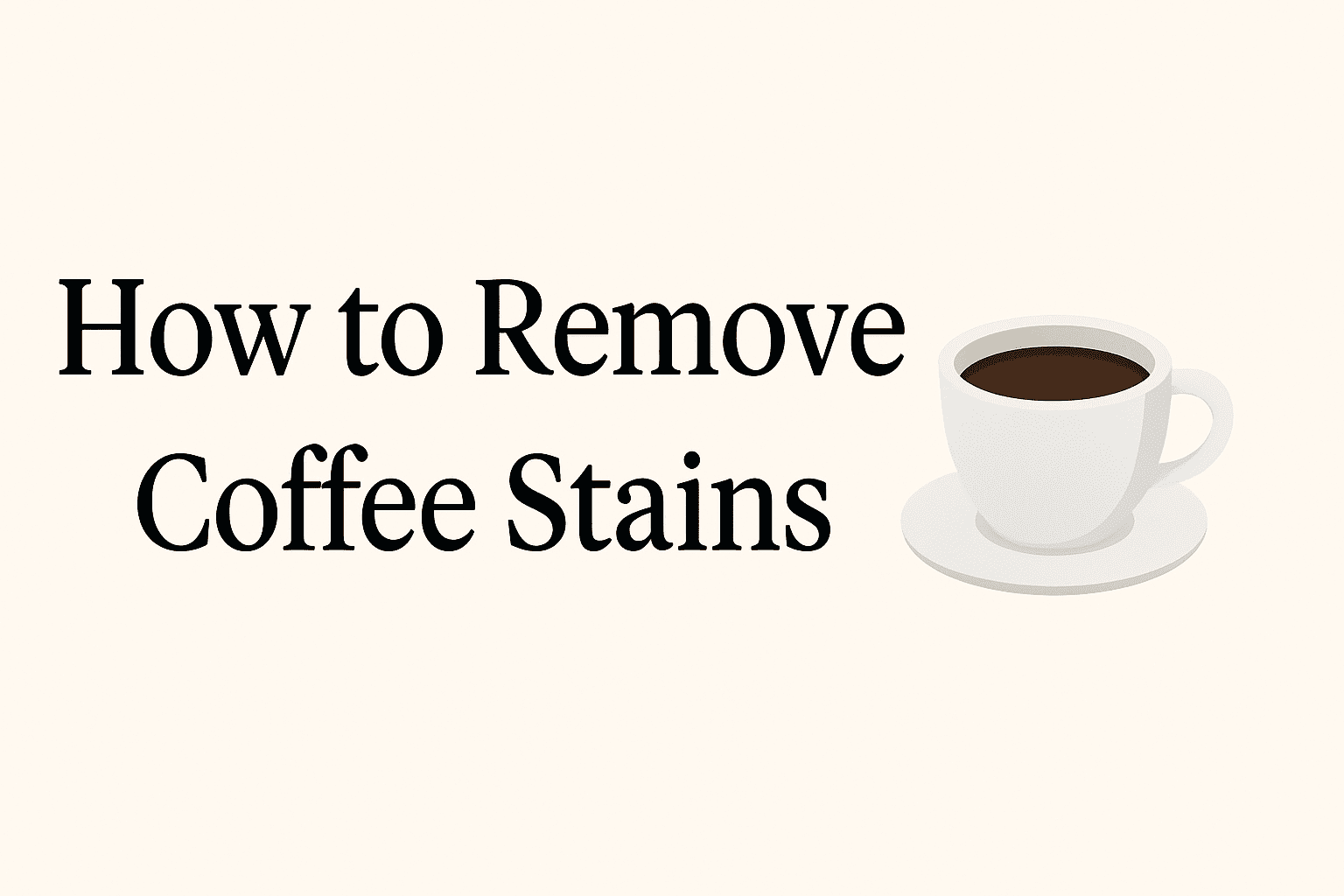 How to Remove Coffee Stains: Expert Tips for Every Surface