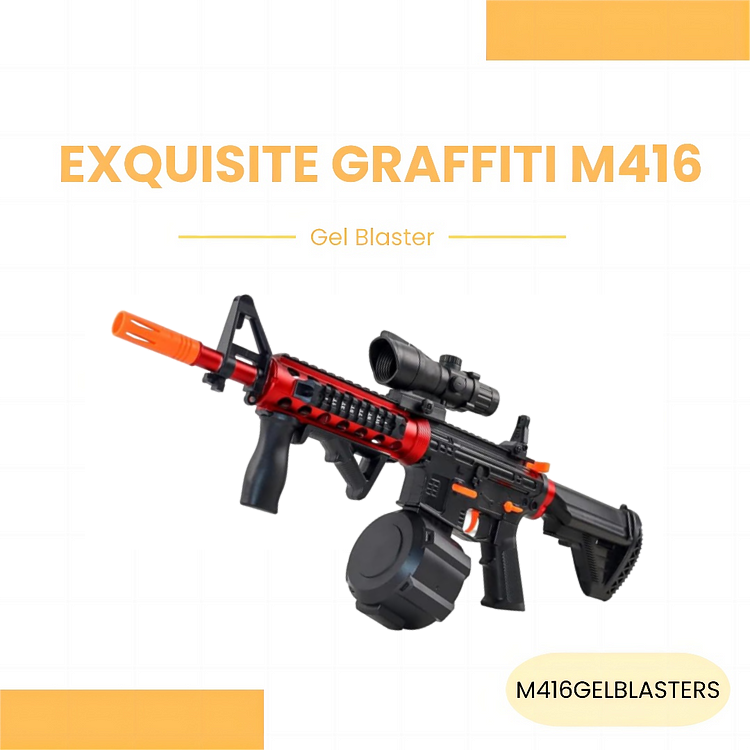 Graffiti M416 gel blaster with unique design