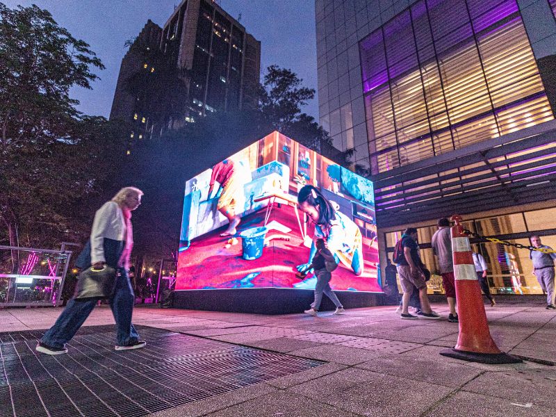 painel de led 3d aplicações