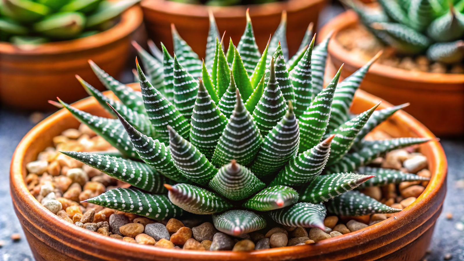 A Haworthia é fácil de cuidar e não precisa de muito espaço