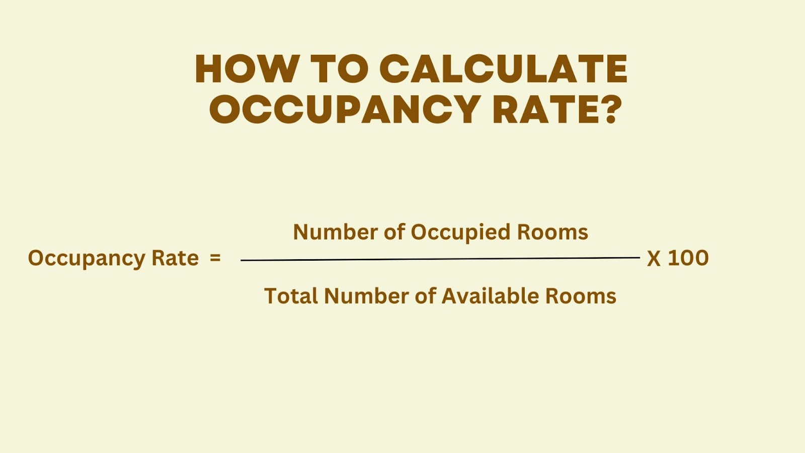 How to Calculate Occupancy Rate