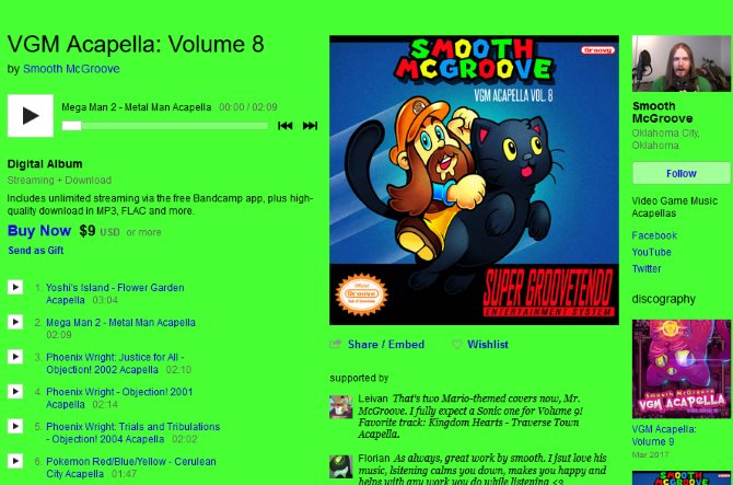 Le guide de musique sur Internet pour le bandcamp Audiophile 07 Smooth McGroove