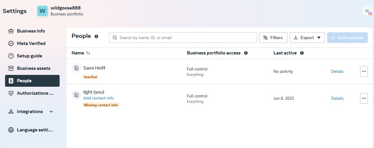 Facebook business manager
