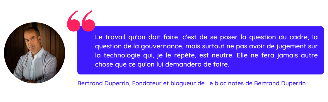 Citation de Bertrand D issue du webinaire sur les risques de l'IA