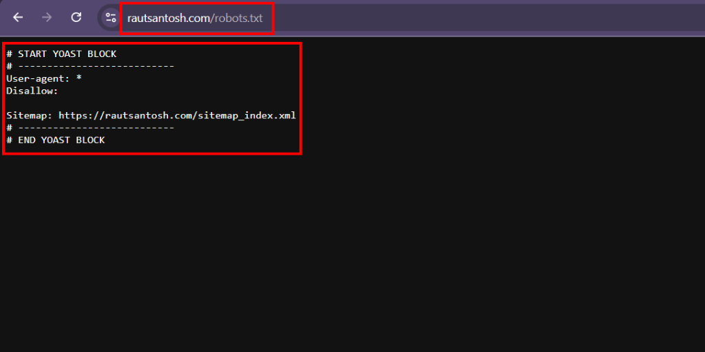 Check and Update Robort.txt