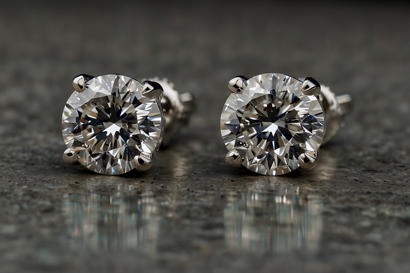 .92 ct lab-created diamond studs