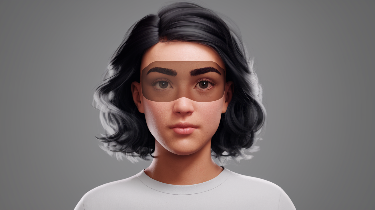 How to make eyebrows see through under hair vroid