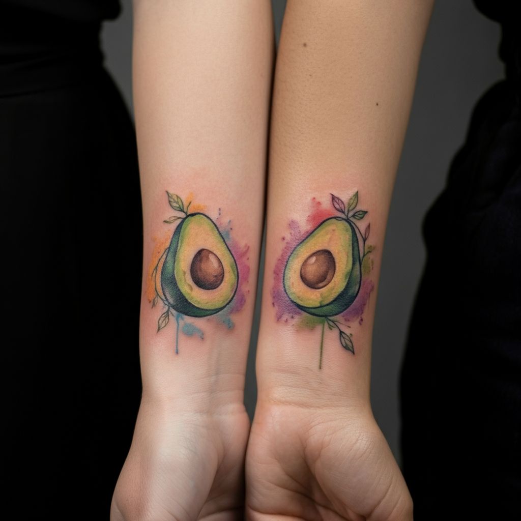 Avocado Tattoos for Friends