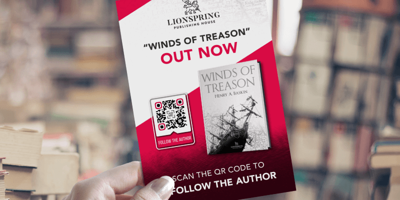 An example of a flyer booksellers could include as a free bookmark when ringing out customers as part of in-store transactions.