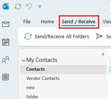 Manually Download the Address Book in Outlook
