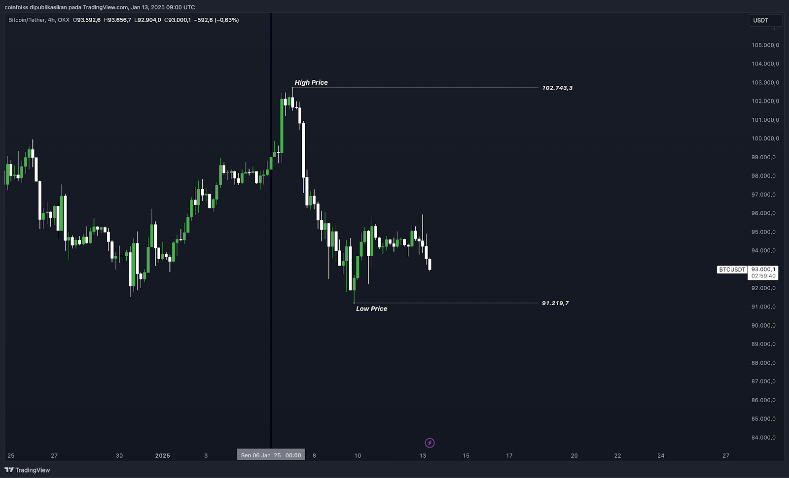 Weekly Bitcoin Outlook (13 Januari 2025)