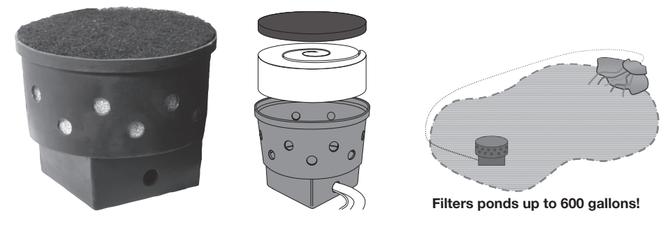 Installation Instructions for
Tempo Submersible Pond Filters