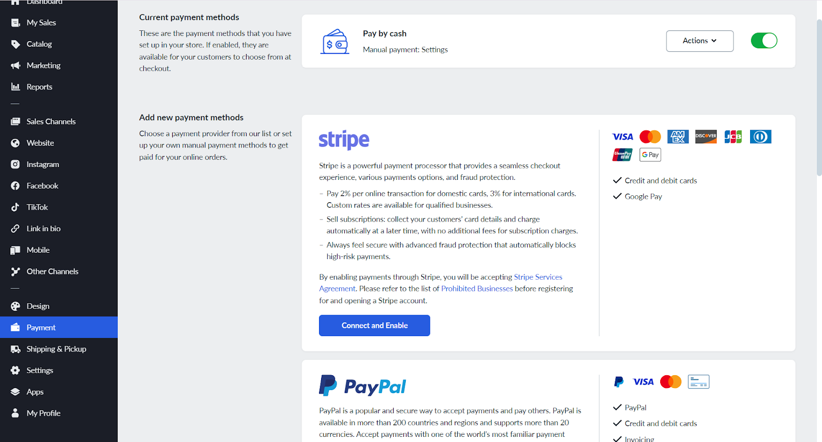 Ecwid payment