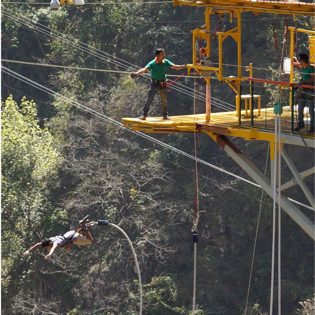 Diwali Camp for Students: Nainital's Nature Escape - Bungee Jumping