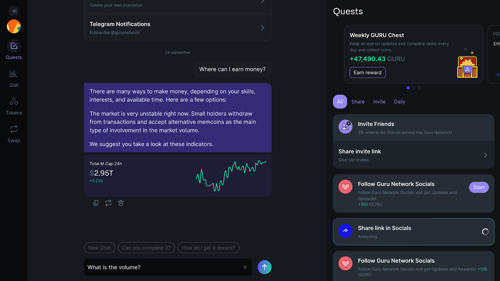 Guru Community: Main the Cost in DeFAI, the Fusion of AI and DeFi