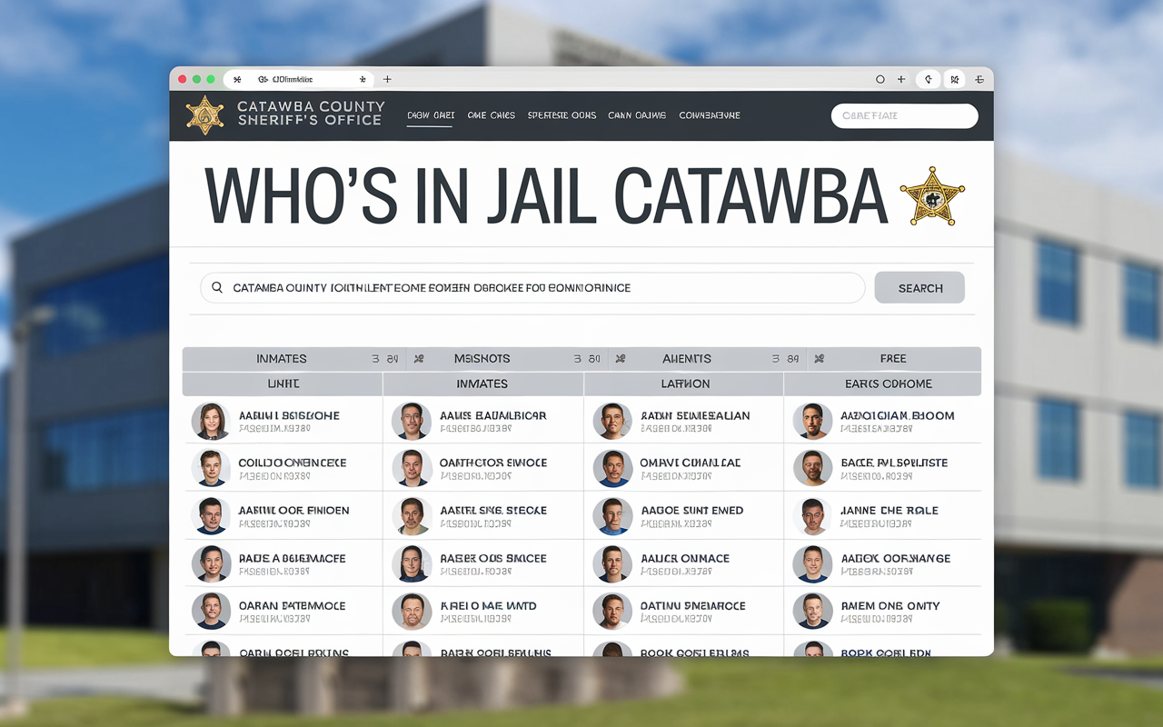 Who's in Jail Catawba