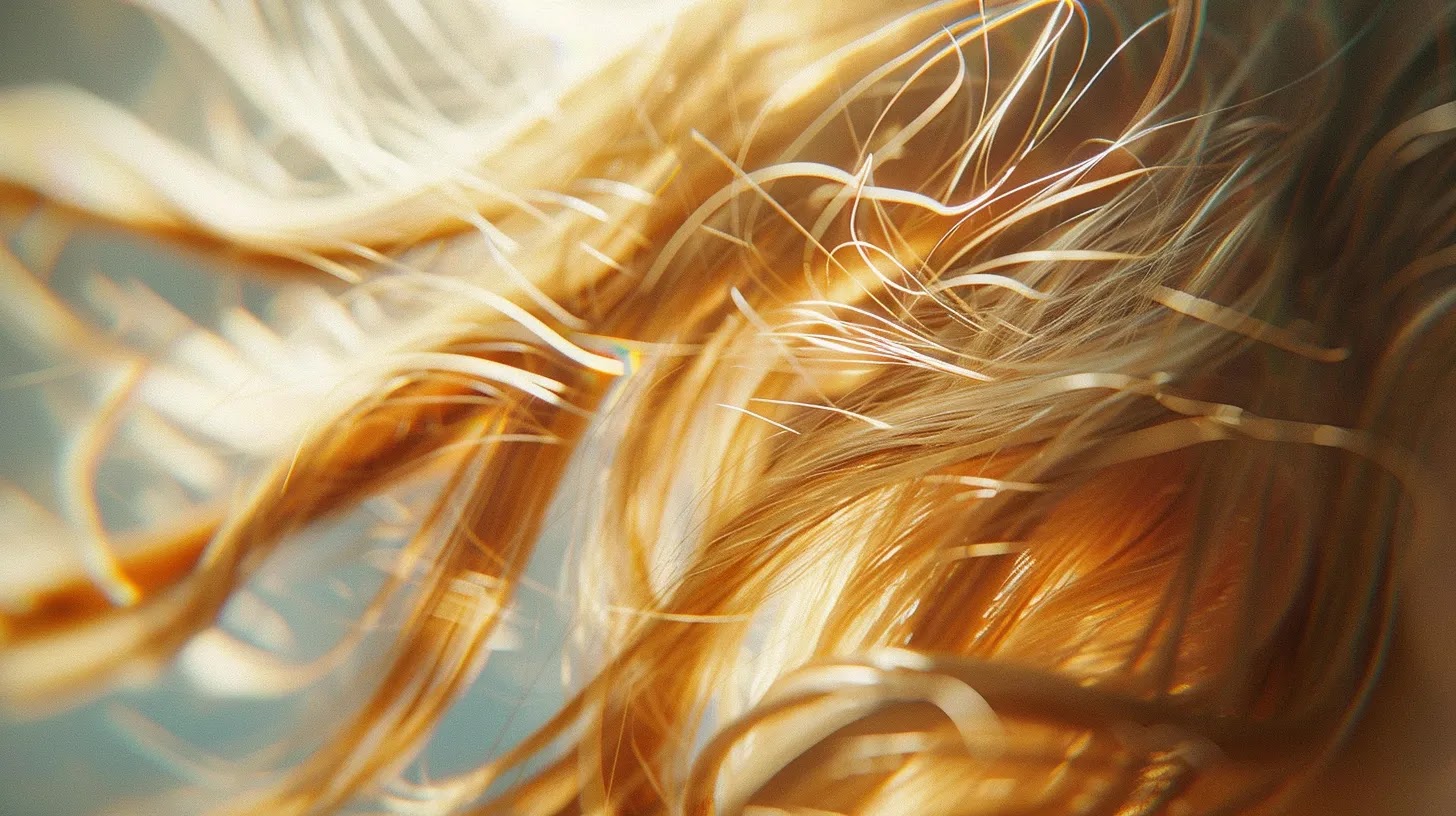 a stunning close-up of vibrant, flowing hair showcasing seamless tape-in hair extensions glistening under soft, natural light, emphasizing their luxurious length and volume.