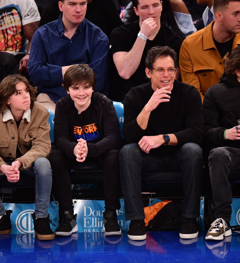 Quinlin Dempsey Stiller and his father, Ben Stiller 