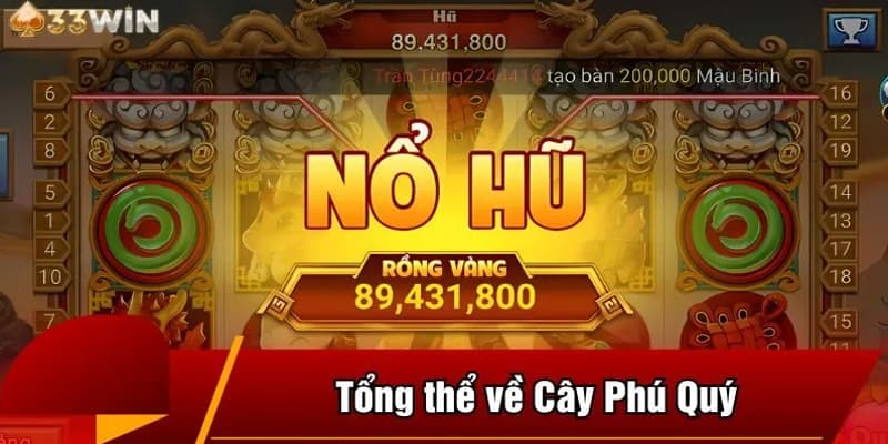 Sơ lược về trò chơi nổ hũ Cây Phú Quý 33win