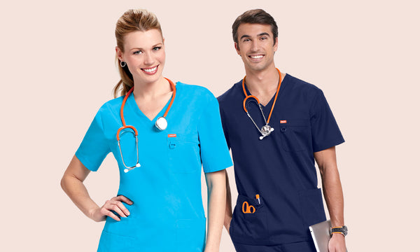 Orange Standard unisex scrubs