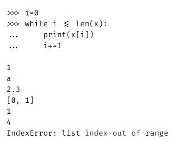 Python и ошибка обработки списка