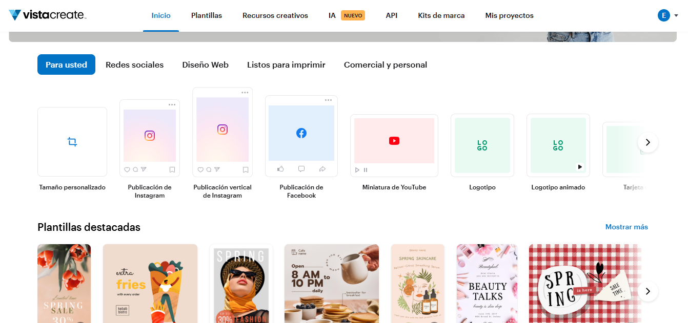 Elige el tipo de diseño que necesitas