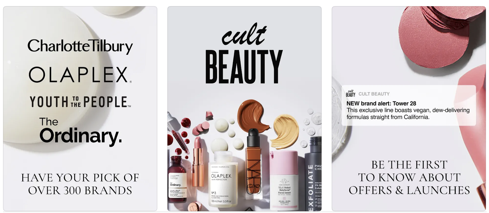 The best loyalty programs in the eCommerce industry: Cult Beauty.