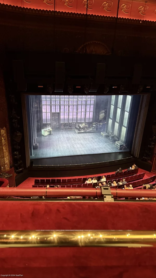 The view from Grand Circle A29 at the Prince Edward Theatre London West End for MJ the Musical 
