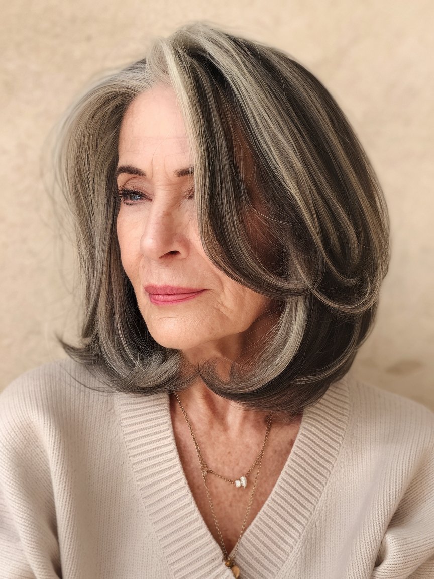 36- Layered Lob (Long Bob) with Volume