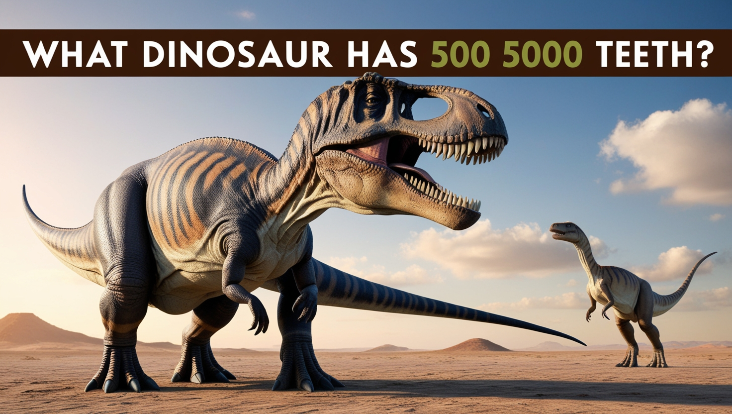 What Dinosaur Has 500 Teeth