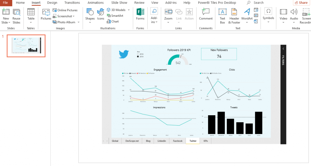 How to embed Power BI in PowerPoint - dev>scope