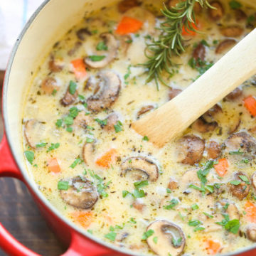 Creamy Chicken & Mushroom Soup