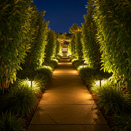 Outdoor lighting for garden