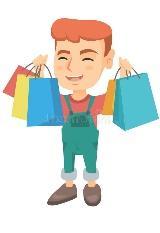 Happy Boy Shopping Bags Stock Illustrations – 771 Happy Boy Shopping Bags  Stock Illustrations, Vectors & Clipart - Dreamstime