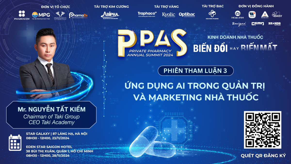 Diễn Giả PMASS, PPAS 2024 Nguyễn Tất Kiểm: Ngành Dược có có chiến lược thông minh, tối ưu Generative AI