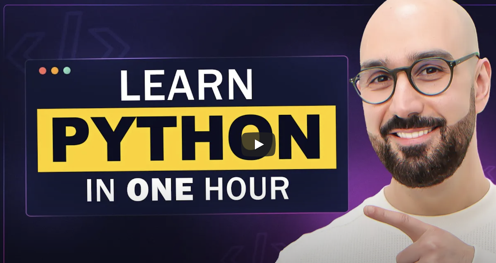 Python for Beginners: Learn Coding with Python in 1 Hour YouTube tutorial